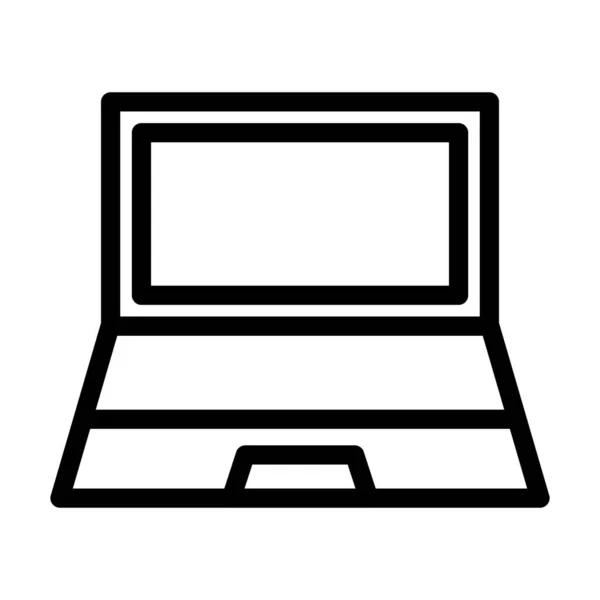 Notebook Support Vector Thick Line Icon Für Den Persönlichen Und — Stockvektor