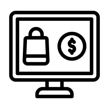 Kişisel ve Ticari Kullanım için Vektör Kalın Çizgi Simgesi Satın Alma