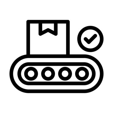 Son Üretim Vektörü Kalın Çizgi Simgesi Kişisel ve Ticari Kullanım