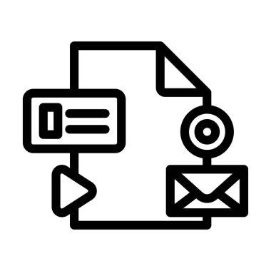 Marka Vektörü Kalın Çizgi Kişisel ve Ticari Kullanım Simgesi