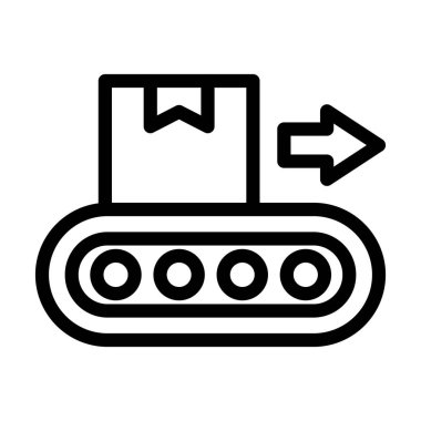 Kişisel ve ticari kullanım için Taşıyıcı Vektör Kalın Çizgi Simgesi