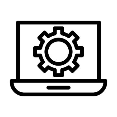 Kişisel ve ticari kullanım için Bakım Vektörü Kalın Çizgi Simgesi