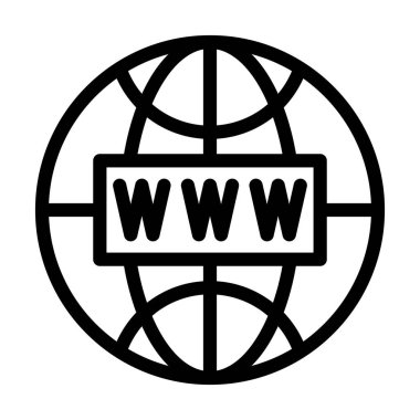 Kişisel ve ticari kullanım için Web Sitesi Vektör Kalın Çizgi Simgesi