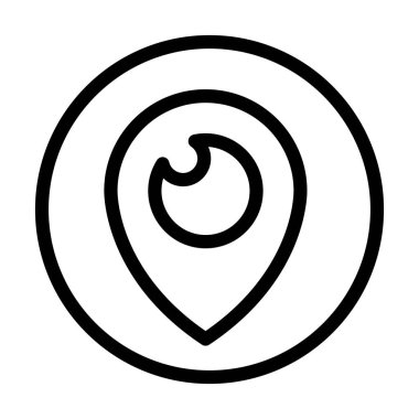 Kişisel ve ticari kullanım için Periskop Vektör Kalın Çizgi Simgesi