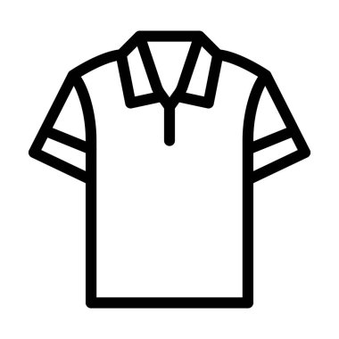 Kişisel ve ticari kullanım için Gömlek Vektörü Kalın Çizgi Simgesi