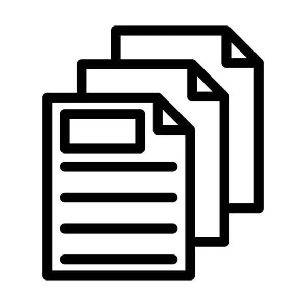 Documento Vector Thick Line Icono Para Uso Personal Comercial — Archivo Imágenes Vectoriales