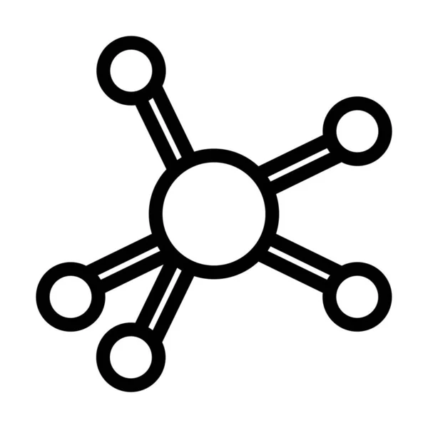 Ikona Wektora Sieciowego Gruba Linia Użytku Osobistego Komercyjnego — Wektor stockowy