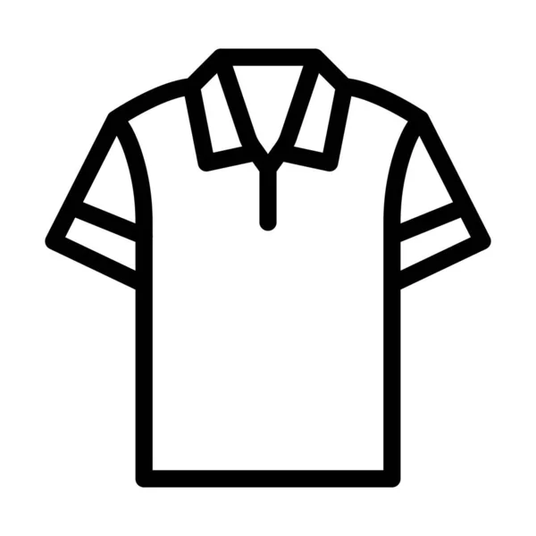 Camisa Vector Thick Line Icono Para Uso Personal Comercial — Vector de stock