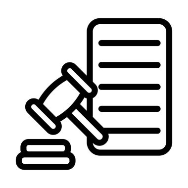 Kişisel ve ticari kullanım için Kural Vektörü Kalın Çizgi Simgesi