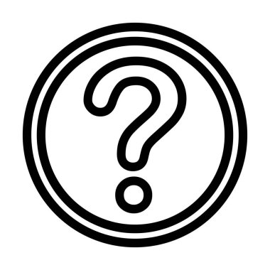 Kişisel ve ticari kullanım için Kalın çizgi simgesine yardım et