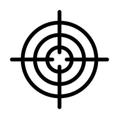 Kişisel ve ticari kullanım için Kalın çizgi simgesini hedefle