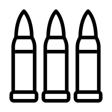 Kişisel ve ticari kullanım için Kurşun Vector Kalın Çizgi Simgesi