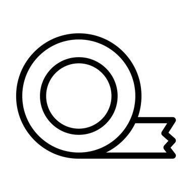 Kişisel ve ticari kullanım için Yapışkan Teyp Kalın Çizgi Simgesi