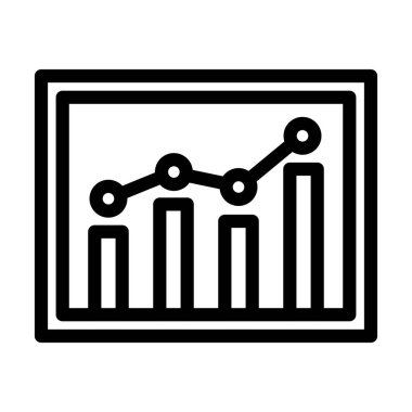 Kişisel ve ticari kullanım için Çizelge Kalın Çizgi Simgesi Simgesi