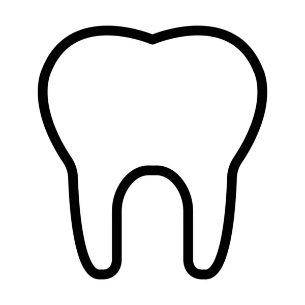 Значок Толстая Линия Зубного Вектора Личного Коммерческого Использования — стоковый вектор