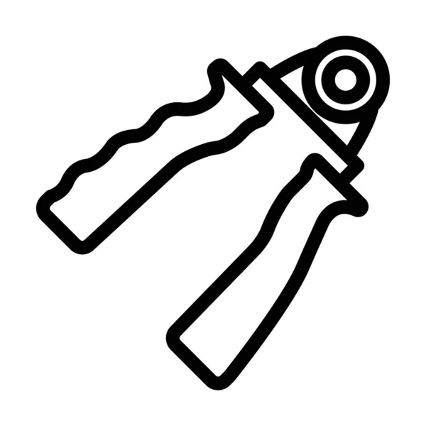 Hand Grip Vector Thick Line Icon Für Den Persönlichen Und — Stockvektor