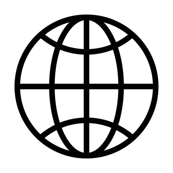 Глобальна Піктограма Векторної Товстої Лінії Особистого Комерційного Використання — стоковий вектор
