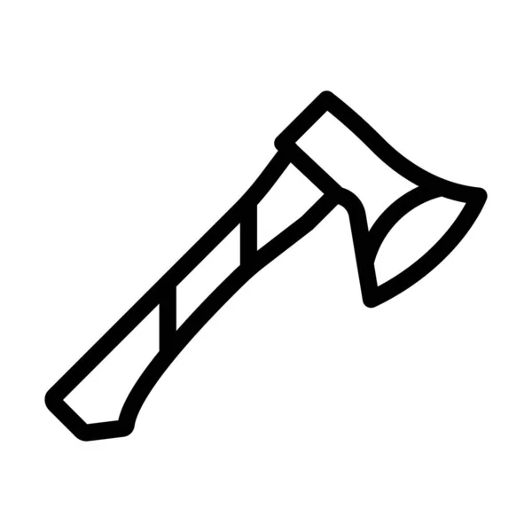 Axe Vector Thick Line Icon Für Den Persönlichen Und Kommerziellen — Stockvektor
