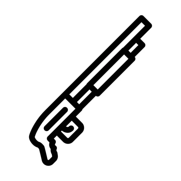 Shotgun Vector Thick Line Icon Für Den Persönlichen Und Kommerziellen — Stockvektor