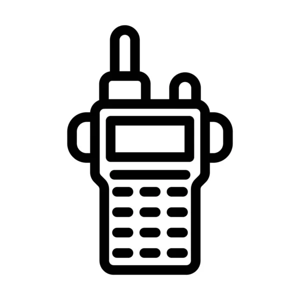 Mobilní Vysílačka Vektorová Tlustá Čára Ikona Pro Osobní Komerční Použití — Stockový vektor