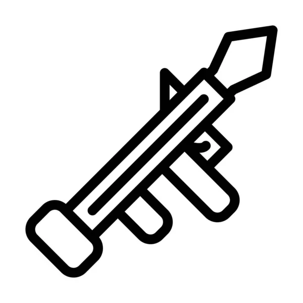 Launcher Vector Thick Line Icon Für Den Persönlichen Und Kommerziellen — Stockvektor