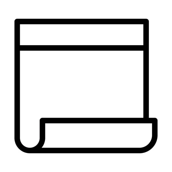 Sticky Note Vector Tlustá Čára Ikona Pro Osobní Komerční Použití — Stockový vektor