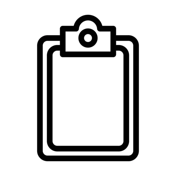 Clipboard Vector Thick Line Icon Personal Commercial Use — 스톡 벡터