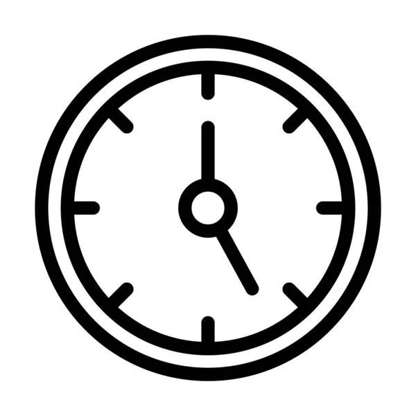 Ρολόι Διάνυσμα Παχιά Γραμμή Εικονίδιο Για Προσωπική Και Εμπορική Χρήση — Διανυσματικό Αρχείο