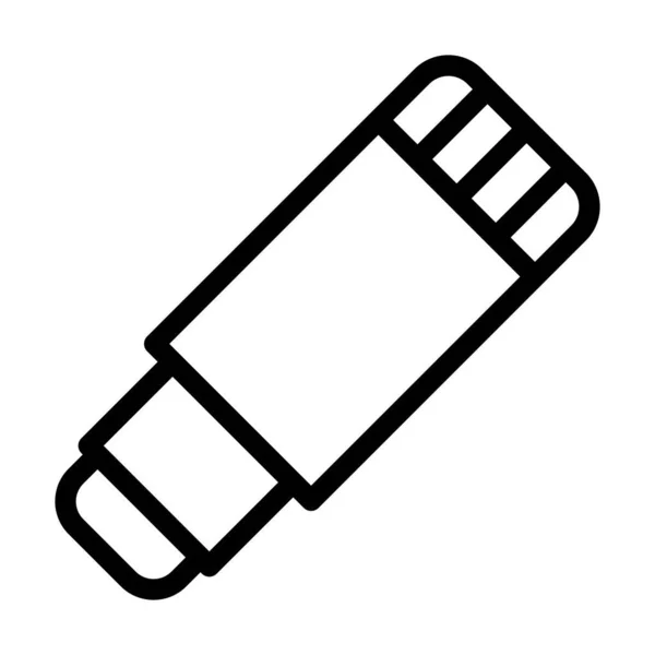 Klebestift Vector Thick Line Icon Für Den Persönlichen Und Kommerziellen — Stockvektor