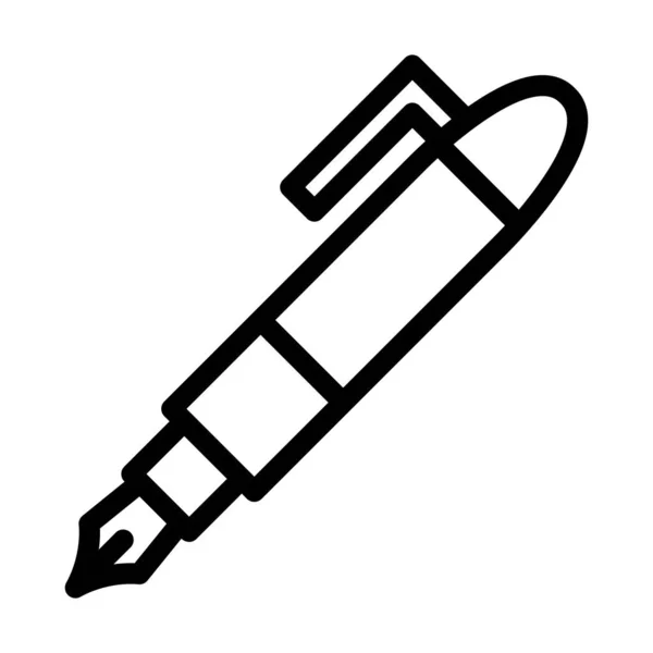 Pen Vector Thick Line Icon Für Den Persönlichen Und Kommerziellen — Stockvektor