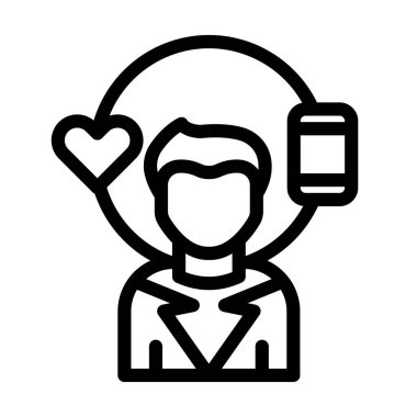 Kişisel ve Ticari Kullanım İçin Milenyum Vektör Kalın Çizgi Simgesi