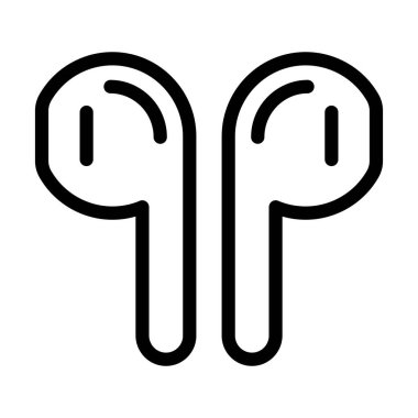 Kişisel ve Ticari Kullanım İçin Kulaklıklar Kalın Çizgi Simgesi