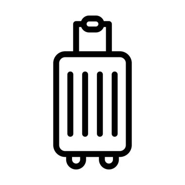 Kişisel ve Ticari Kullanım İçin Bavul Vektör Kalın Çizgi Simgesi