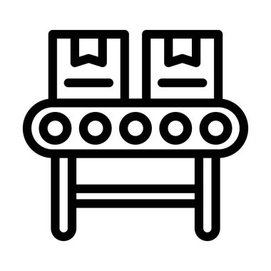 Kişisel ve ticari kullanım için Taşıyıcı Vektör Kalın Çizgi Simgesi