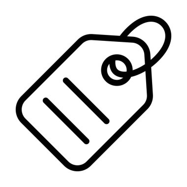 Kişisel ve ticari kullanım için Etiket Vektörü Kalın Çizgi Simgesi