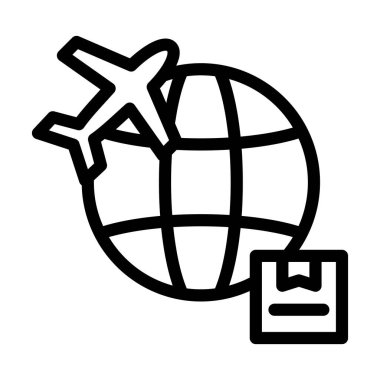 Kişisel ve Ticari Kullanım İçin Taşıma Kalın Çizgisi Simgesi