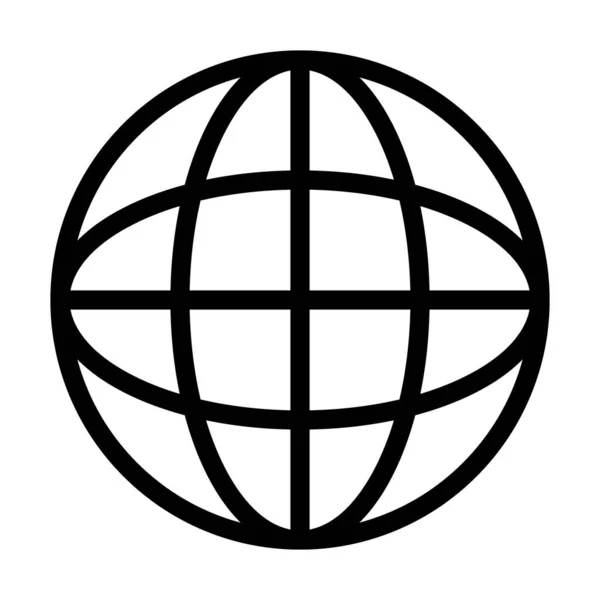 Глобальна Піктограма Мережевого Вектора Товстої Лінії Особистого Комерційного Використання — стоковий вектор