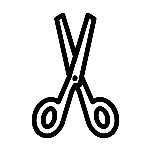 Scissor Vector Thick Line Icon Personal Commercial Use — 스톡 벡터