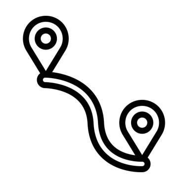 Kişisel ve Ticari Kullanım İçin Nokta Kaydırma Vektörü Kalın Çizgi Simgesi