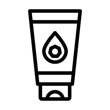 Kişisel ve Ticari Kullanım İçin Krem Vektörü Kalın Çizgi Simgesi