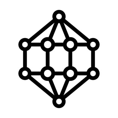 Kişisel ve ticari kullanım için Nanokristal Vektör Kalın Çizgi Simgesi