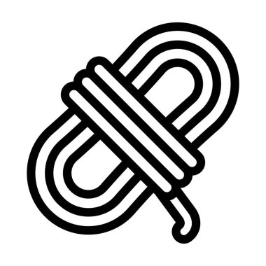 Kişisel ve ticari kullanım için Halat Vector Kalın Çizgi Simgesi