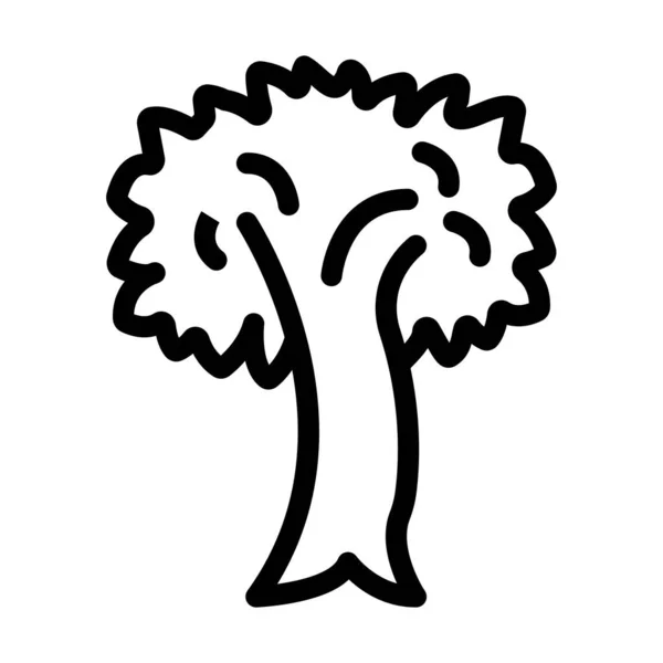 Tree Vector Thick Line Icon Für Den Persönlichen Und Kommerziellen — Stockvektor