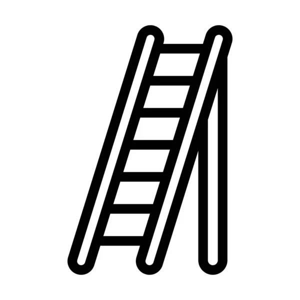 Ladder Vector Thick Line Icono Para Uso Personal Comercial — Vector de stock
