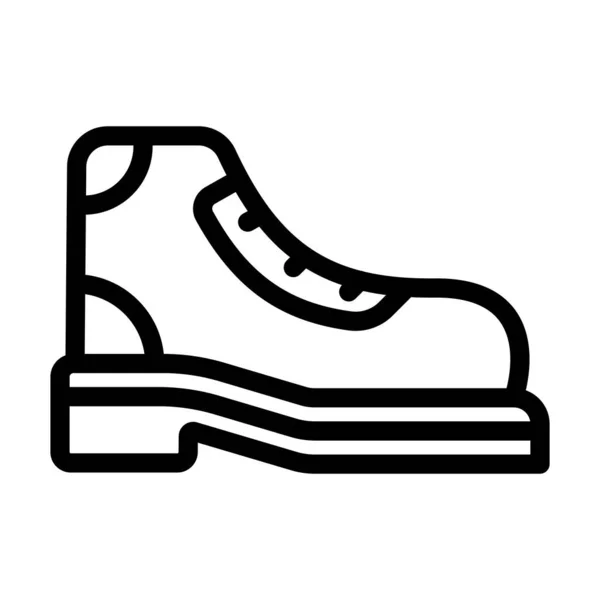 Boots Vector Thick Line Icon Personal Commercial Use — Stockový vektor