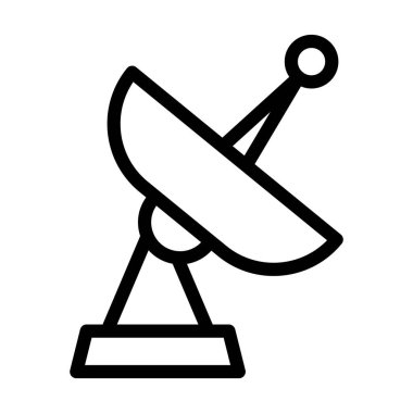 Kişisel ve ticari kullanım için Uydu Aktarıcı Vektör Kalın Çizgi Simgesi