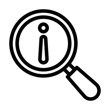 Kişisel ve ticari kullanım için Bilgi Vektörü Kalın Çizgi Simgesi