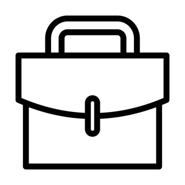 Kişisel ve Ticari Kullanım İçin Portföy Vektör Kalın Çizgi Simgesi