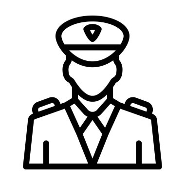 Veri Koruma Subayı Kişisel ve Ticari Kullanım için Kalın Hat Simgesi