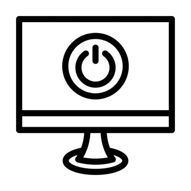 Kişisel ve ticari kullanım için Düğme Vektörü Kalın Çizgi Simgesi